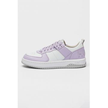 Pantofi sport de piele ecologica cu logo cusut Kilian