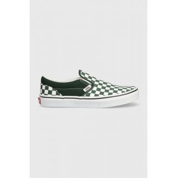 Vans tenisi copii JN Classic Slip-On culoarea verde