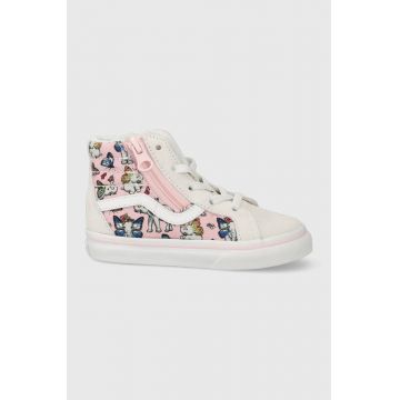 Vans tenisi copii SK8-Hi Reissue Side Zip culoarea roz