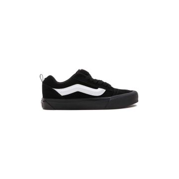 Vans tenisi din piele intoarsa Knu Skool culoarea negru, VN0009QCBMA1