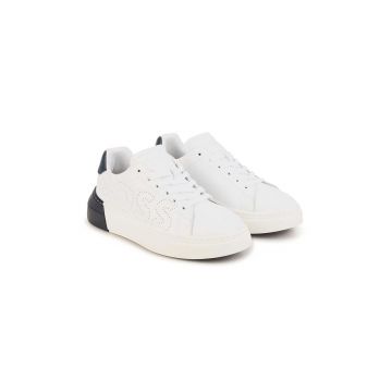 BOSS sneakers pentru copii culoarea alb