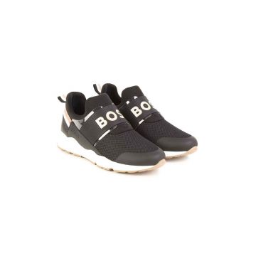 BOSS sneakers pentru copii culoarea bej