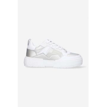 Buffalo sneakers culoarea argintiu