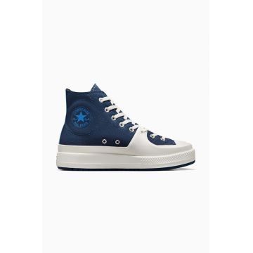 Converse teniși Chuck Taylor All Star Construct bărbați, culoarea bleumarin, A04521C