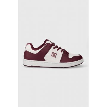 DC sneakers culoarea bordo