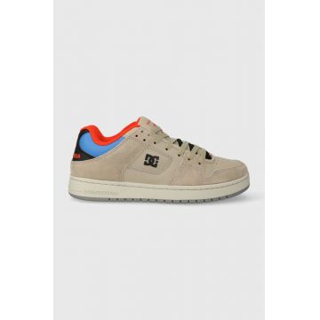 DC sneakers din piele culoarea gri