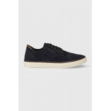 Gant sneakers din piele intoarsă Prepville culoarea albastru marin, 27633266.G69