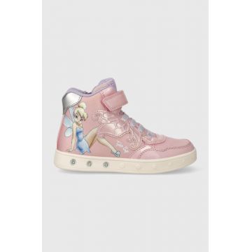 Geox sneakers pentru copii x Disney culoarea roz
