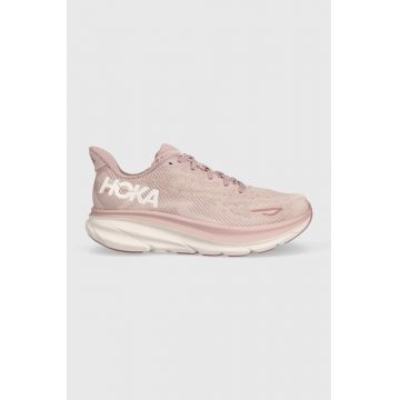 Hoka One One pantofi de alergat Clifton 9 culoarea roz