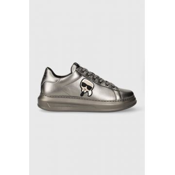 Karl Lagerfeld sneakers din piele KAPRI MENS KC culoarea argintiu, KL52530M