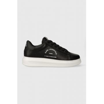 Karl Lagerfeld sneakers din piele KAPRI MENS KC culoarea negru, KL52568