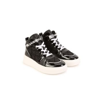 Karl Lagerfeld sneakers pentru copii culoarea negru