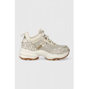 Michael Kors sneakers pentru copii culoarea bej