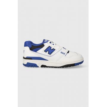 New Balance sneakers din piele BB550SN1 culoarea alb