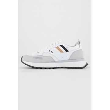 Pantofi sport cu garnituri din piele ecologica