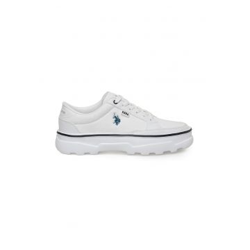 Pantofi sport cu garnituri din piele ecologica