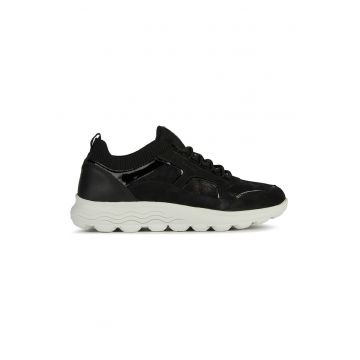 Pantofi sport cu garnituri din piele si talpa wedge