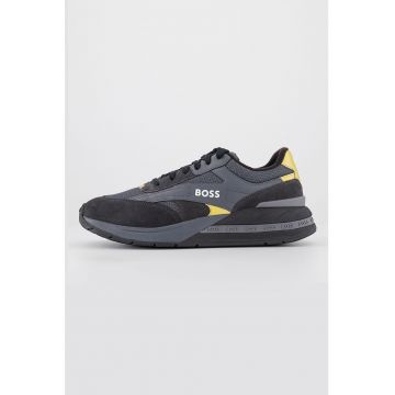 Pantofi sport cu insertii de piele intoarsa Kurt Runn