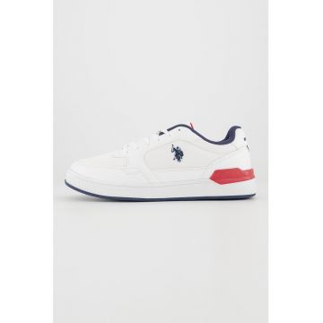 Pantofi sport cu insertii din material textil