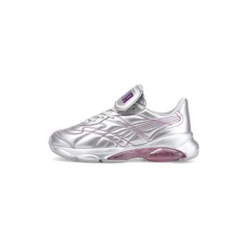 Pantofi sport de piele cu aspect metalizat Dome King