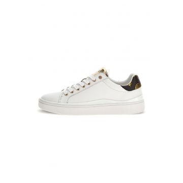Pantofi sport de piele cu segment contrastant