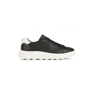 Pantofi sport de piele cu varf rotund