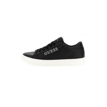 Pantofi sport de piele ecologica cu fermoar