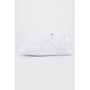 Pantofi sport din piele si piele ecologica cu aplicatii logo