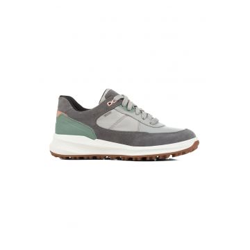 Pantofi sport din piele si piele intoarsa