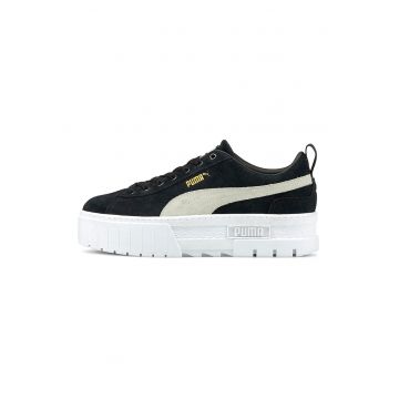Pantofi sport flatform de piele intoarsa Mayze