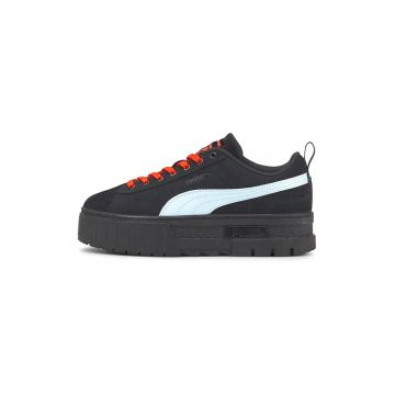Pantofi sport flatform de piele intoarsa Mayze