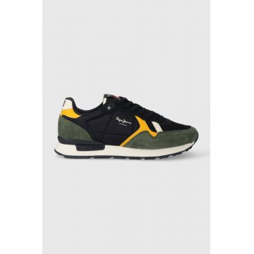 Pepe Jeans sneakers BRIT HERITAGE M culoarea albastru marin, PMS30983