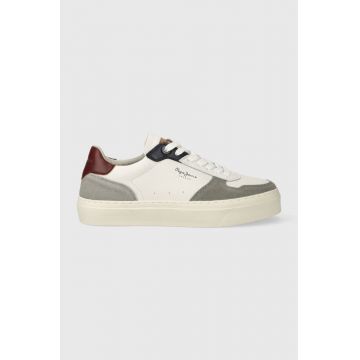 Pepe Jeans sneakers din piele YOGI STREET M culoarea alb, PMS30997