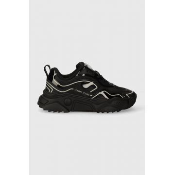 Tommy Jeans sneakers TJW CHUNKY RUNNER culoarea negru, EN0EN02190