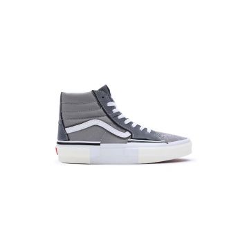 Vans tenisi SK8-Hi Reconstruct barbati, culoarea gri, VN0005UKGRY1