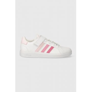 adidas sneakers pentru copii GRAND COURT 2.0 EL culoarea alb