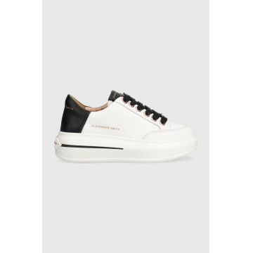Alexander Smith sneakers din piele Lancaster culoarea alb, ASAYR1D30WBK