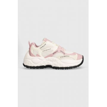 Armani Exchange sneakers culoarea bej, XDX120.XV708.S948