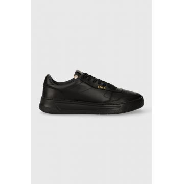 BOSS sneakers din piele Baltimore culoarea negru, 50502893