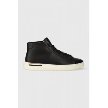 BOSS sneakers din piele Clint culoarea negru, 50502892