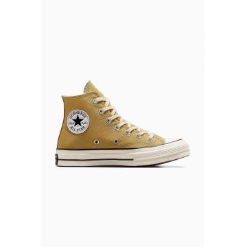 Converse tenisi Chuck 70 culoarea galben, A04590C