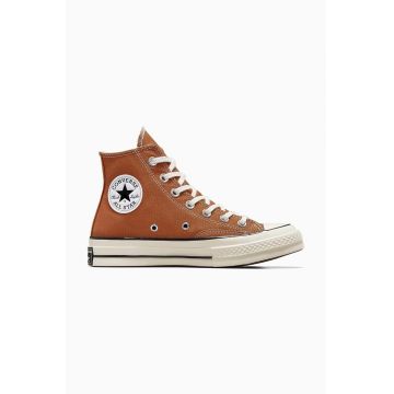 Converse tenisi Chuck 70 culoarea maro, A04588C