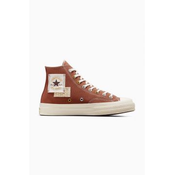 Converse teniși Chuck 70 culoarea maro, A05205C