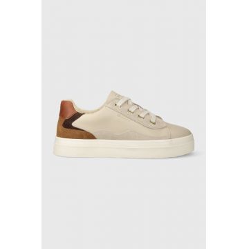 Gant sneakers din piele Avona culoarea bej, 27531158.G229