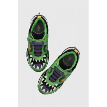 Geox sneakers pentru copii culoarea verde