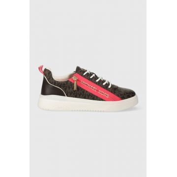 Michael Kors sneakers pentru copii culoarea maro