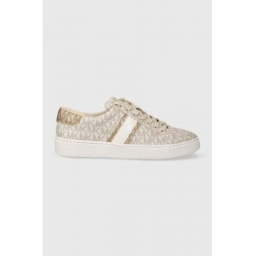 MICHAEL Michael Kors sneakers Irving culoarea bej, 43F3IRFS2B