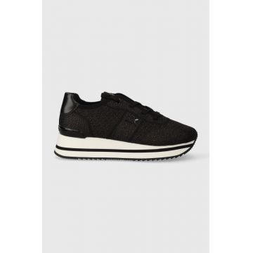 MICHAEL Michael Kors sneakers Monique culoarea negru, 43F3MQFSAM