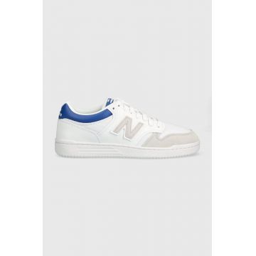 New Balance sneakers BB480LKC culoarea alb