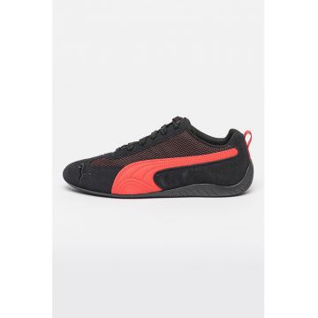 Pantofi sport cu garnituri de piele Ferrari Speedcat